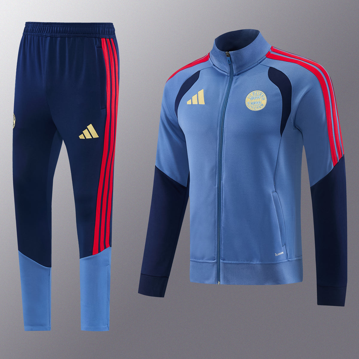 Bayern Munchen Full-Zip Trainingspak 26/27 'Blauw' - VOLWASSENEN