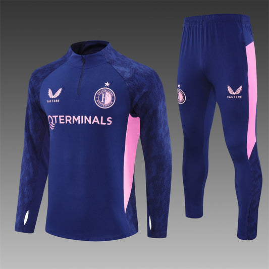 Feyenoord Half-Pull Trainingspak 'Blauw' 25/26 - VOLWASSENEN