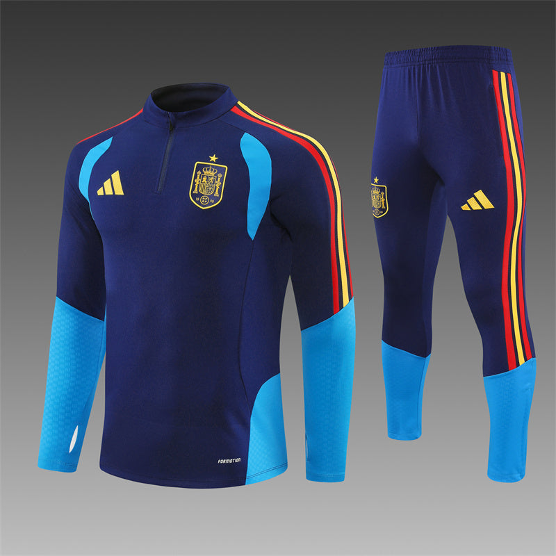 Spanje Half-Pull Trainingspak 'Marineblauw' 26/27 - VOLWASSENEN
