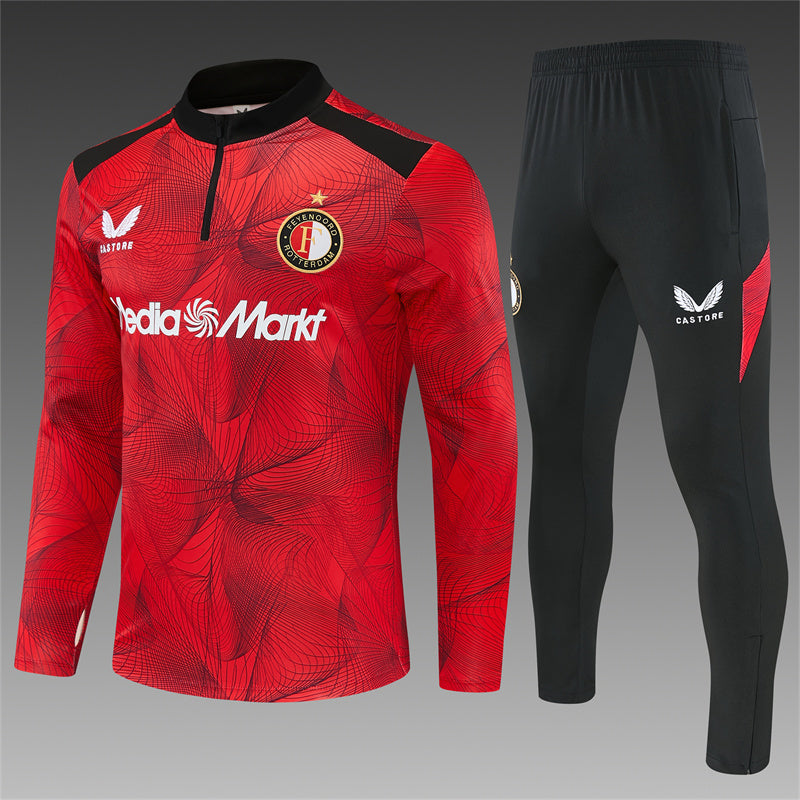 Feyenoord Half-Pull Trainingspak 'Rood' 26/27 - VOLWASSENEN