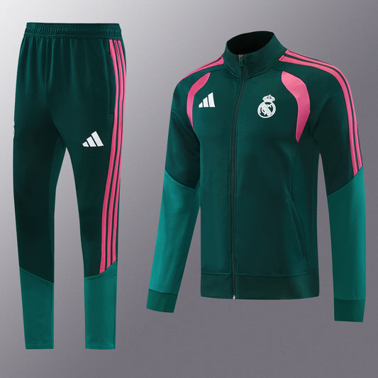 Real Madrid Full-Zip Trainingspak 26/27 'Groen' - VOLWASSENEN