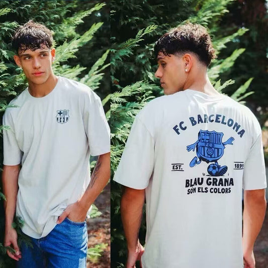 Barcelona 'Blau Grana' Casual T-shirt 2026 - VOLWASSENEN