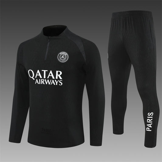 Paris Saint Germain Half-Pull Trainingspak 'Zwart' 25/26 - VOLWASSENEN