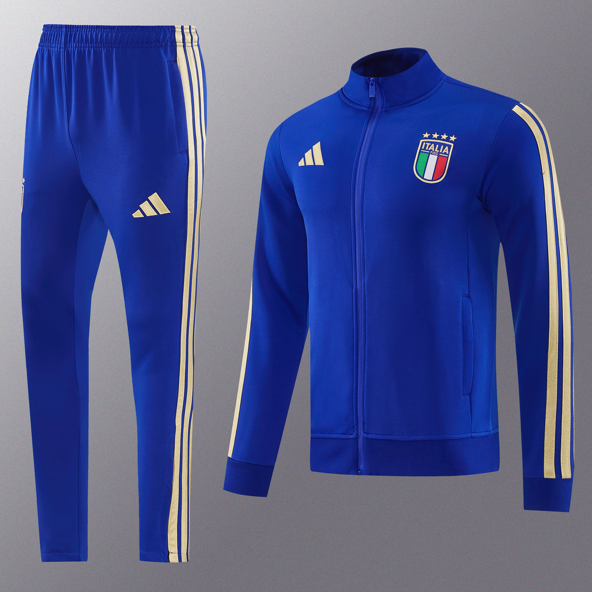 Italie Full-Zip Trainingspak 26/27 'Blauw' - VOLWASSENEN
