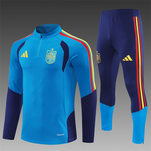 Spanje Half-Pull Trainingspak 'Blauw' 26/27 - VOLWASSENEN