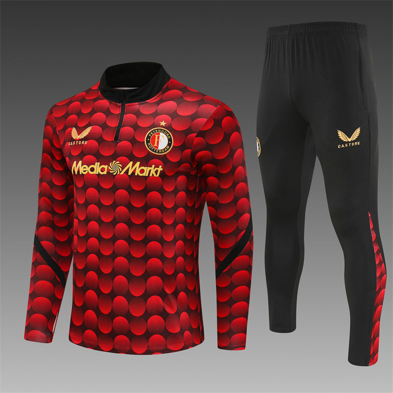Feyenoord Half-Pull Trainingspak 'Rood' 25/26 - VOLWASSENEN