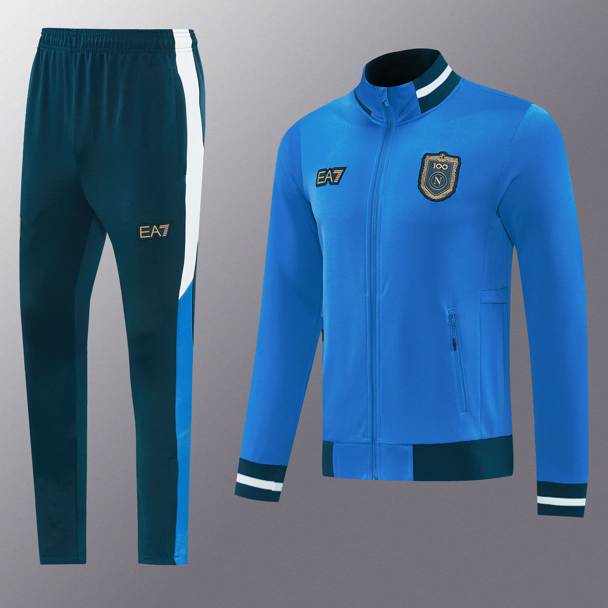 Napoli Full-Zip Trainingspak 26/27 'Blauw - VOLWASSENEN