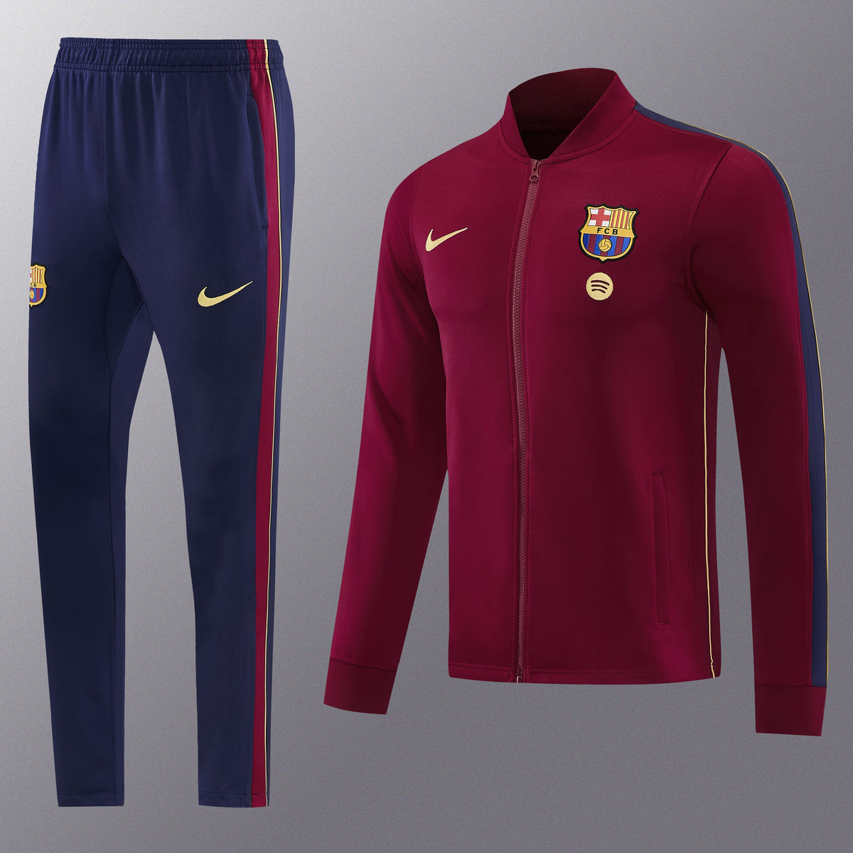 Barcelona Full-Zip Trainingspak 26/27 'Bordaux' - VOLWASSENEN