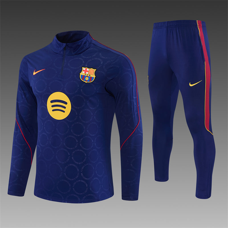 Barcelona Half-Pull Trainingspak 'Koningsblauw' 26/27 - VOLWASSENEN