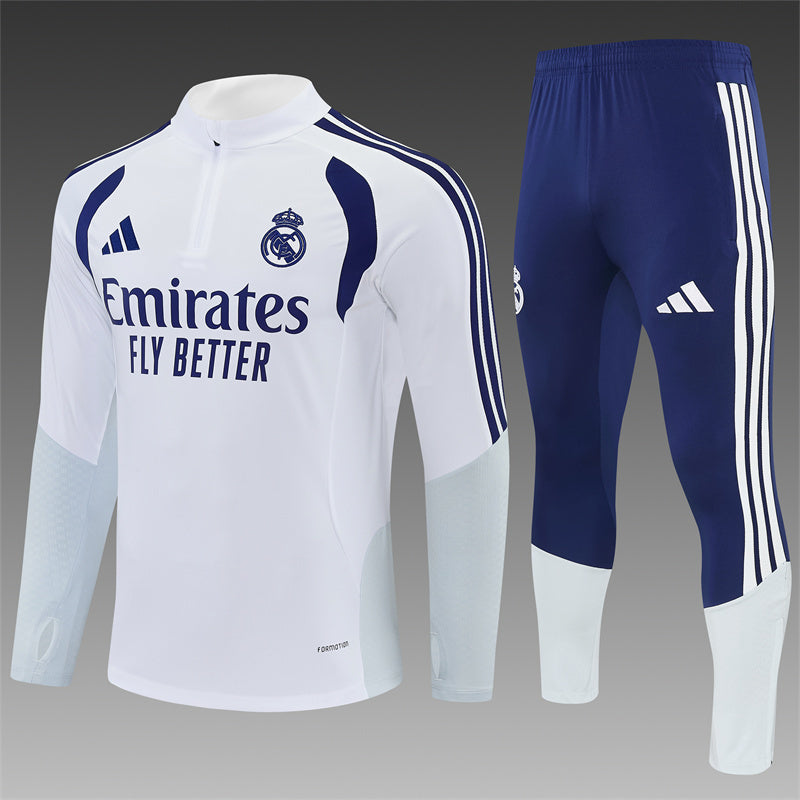 Real Madrid Half-Pull Trainingspak 'Wit' 26/27 - VOLWASSENEN