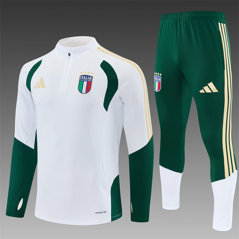 Italie Half-Pull Trainingspak 'Wit' 26/27 - VOLWASSENEN