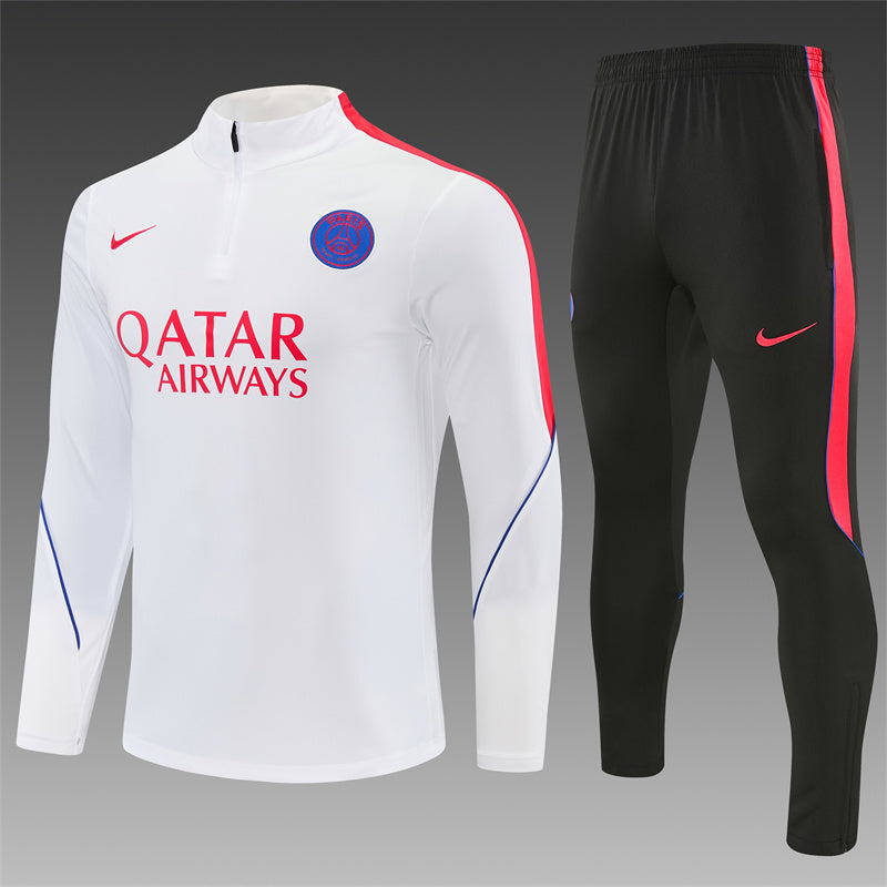 Paris Saint Germain Half-Pull Trainingspak 'Wit' 26/27 - VOLWASSENEN