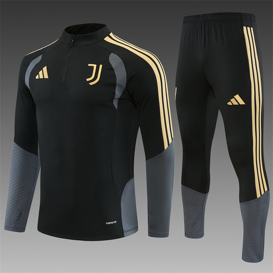 Juventus Half-Pull Trainingspak 'Zwart' 26/27 - VOLWASSENEN