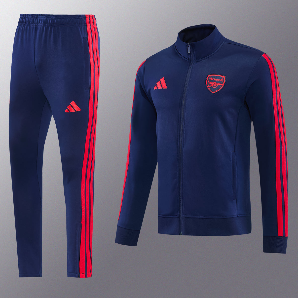 Arsenal Full-Zip Trainingspak 26/27 'Marineblauw' - VOLWASSENEN