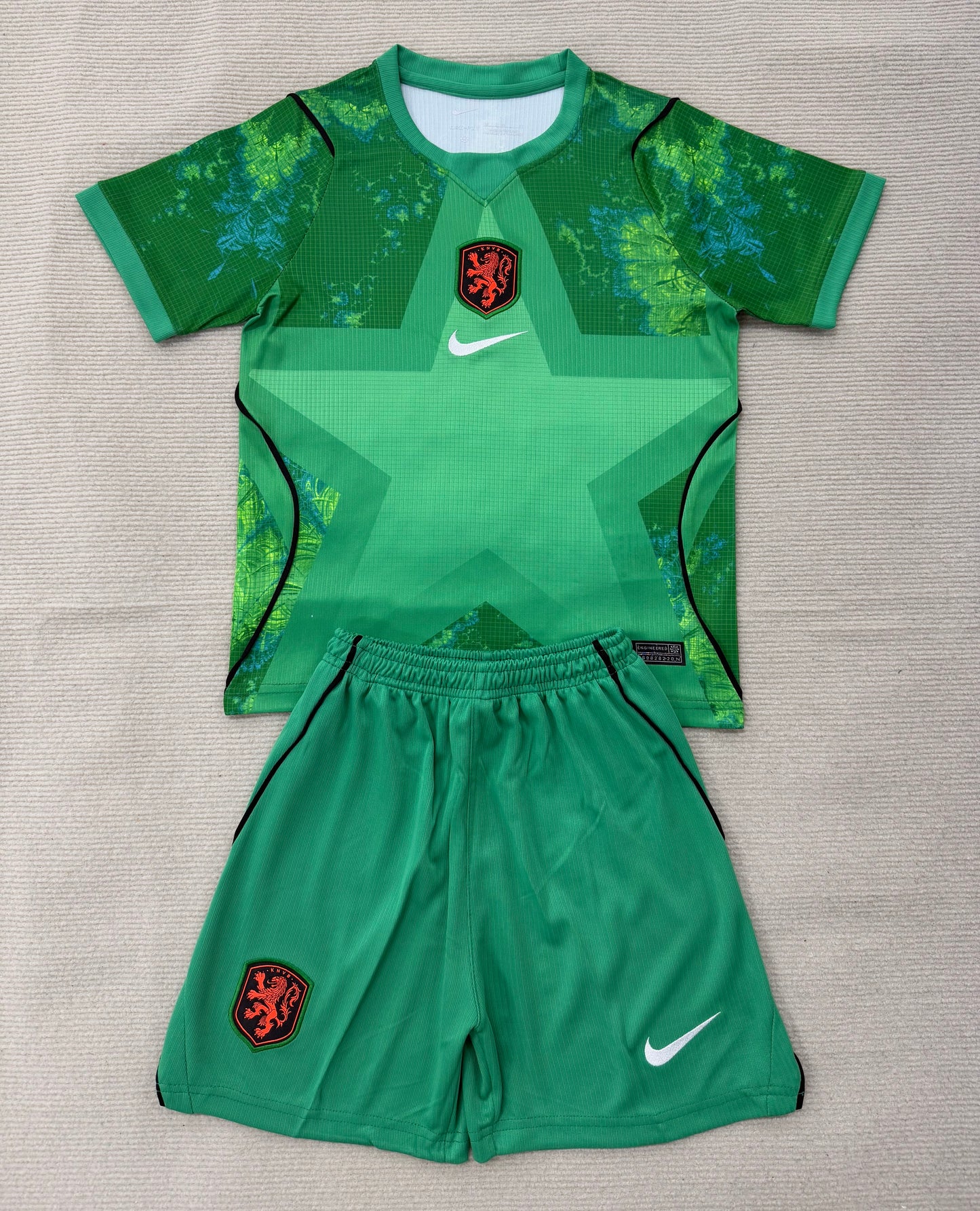 Nederland Keeper Voetbalkit 'Groen' 26/27 - KINDEREN