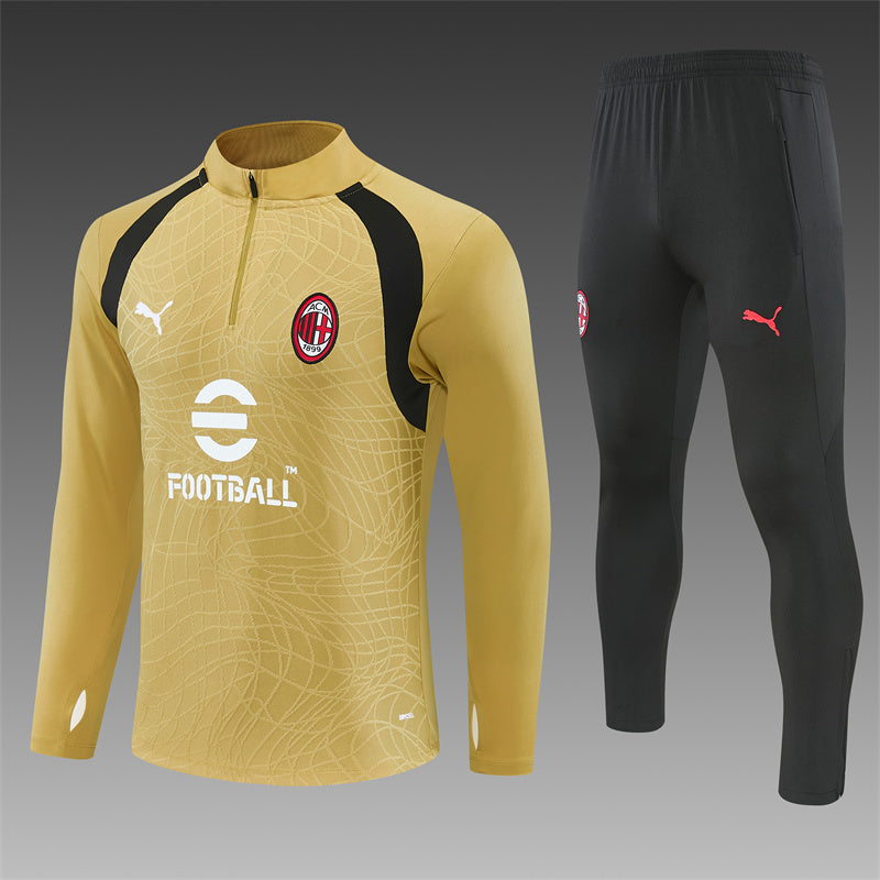 AC Milan Half-Pull Trainingspak 'Goud' 26/27 - VOLWASSENEN
