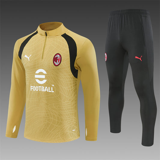 AC Milan Half-Pull Trainingspak 'Goud' 26/27 - VOLWASSENEN