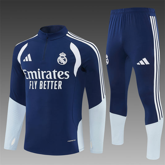 Real Madrid Half-Pull Trainingspak 'Blauw' 26/27 - VOLWASSENEN