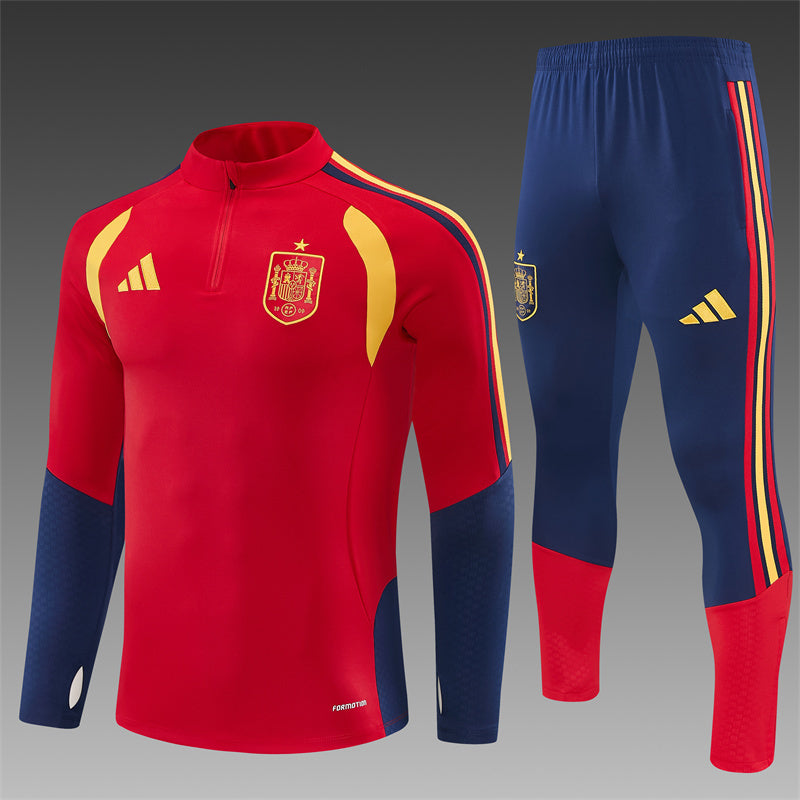 Spanje Half-Pull Trainingspak 'Rood' 26/27 - VOLWASSENEN