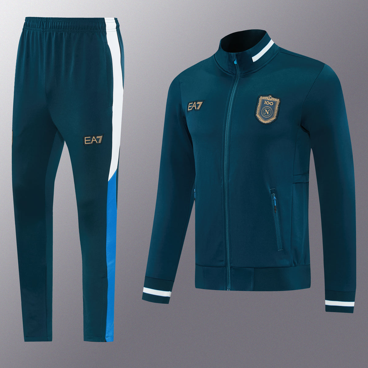 Napoli Full-Zip Trainingspak 26/27 'Groen - VOLWASSENEN