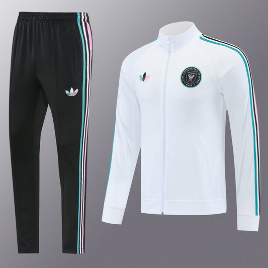 Inter Miami Full-Zip Trainingspak 26/27 'Wit' - VOLWASSENEN