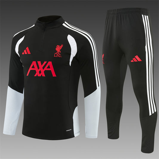 Liverpool Half-Pull Trainingspak 'Zwart' 26/27 - VOLWASSENEN