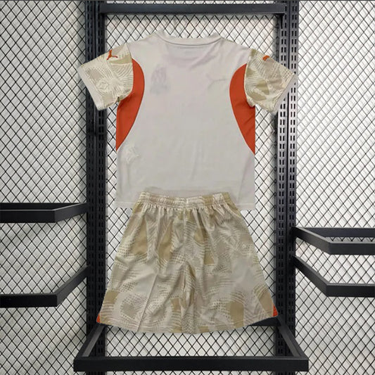 Olympique Marseille Keeper Voetbalkit 'Beige' 24/25 - KINDEREN