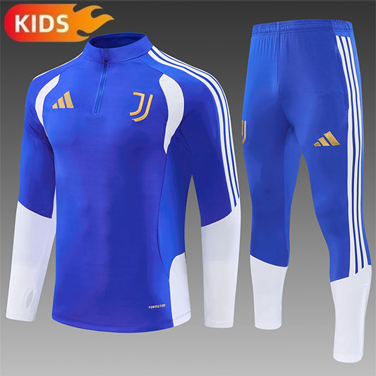 Juventus Half-Pull Trainingspak 'Blauw-Wit' 26/27 - KINDEREN