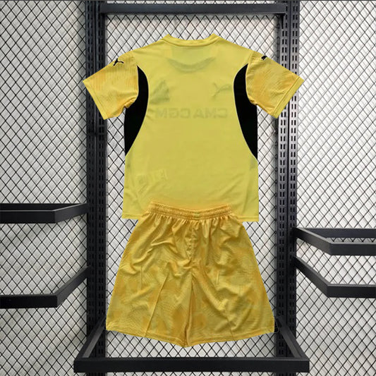 Olympique Marseille Keeper Voetbalkit 'Geel' 24/25 - KINDEREN