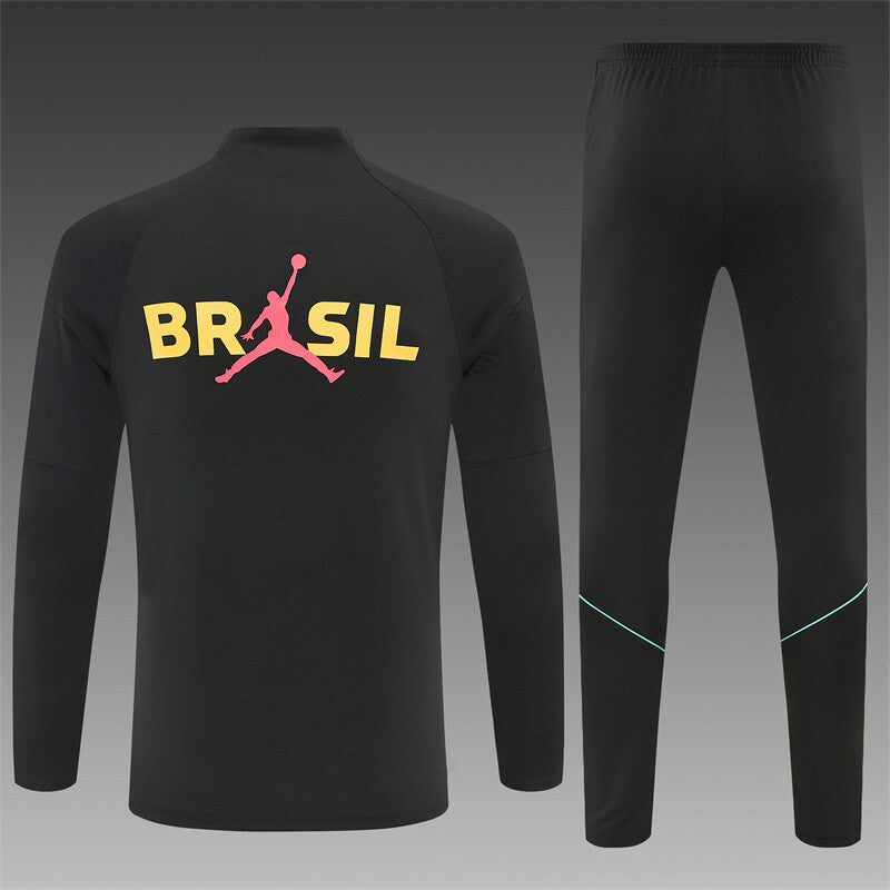 Brazilie Half-Pull Trainingspak 'Zwart-Geel' 2026 - KINDEREN