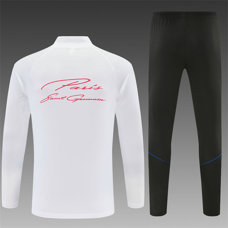 Paris Saint Germain Half-Pull Trainingspak 'Wit' 26/27 - VOLWASSENEN