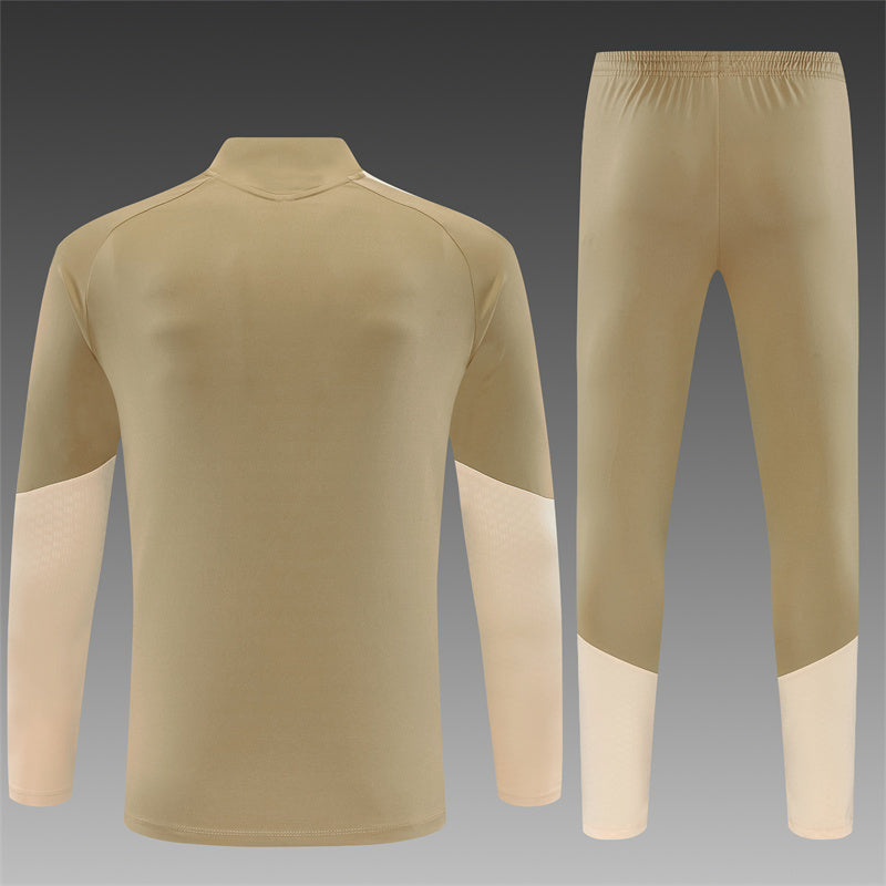 Arsenal Half-Pull Trainingspak 'Beige' 26/27 - KINDEREN