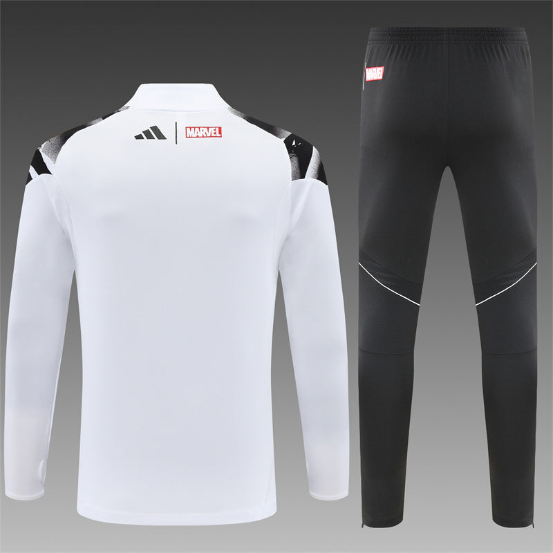 Real Madrid Half-Pull Trainingspak 'Wit-Goud' 26/27 - KINDEREN
