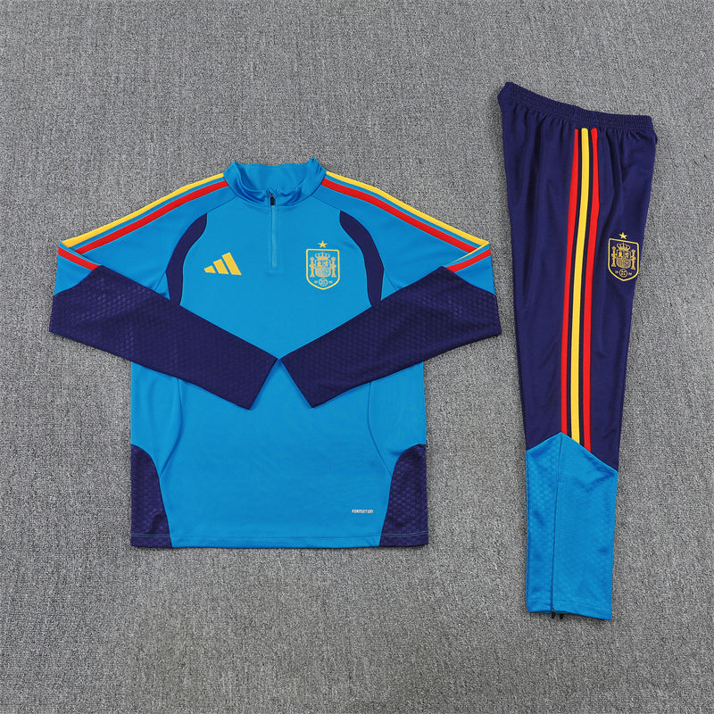 Spanje Half-Pull Trainingspak 'Blauw' 26/27 - KINDEREN