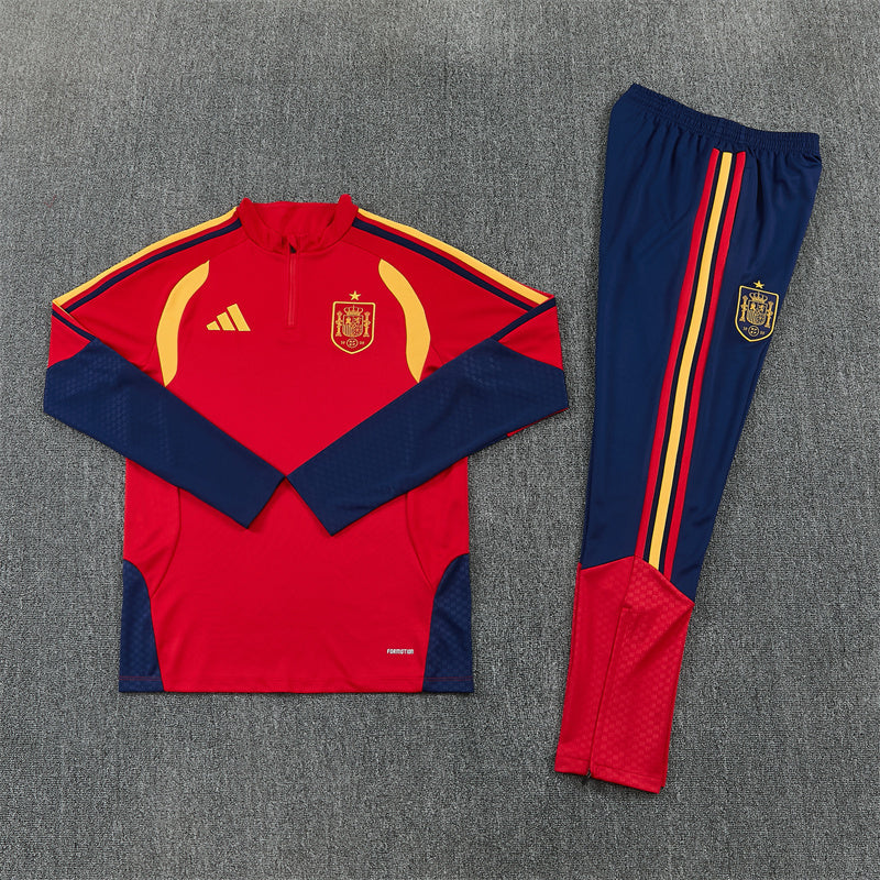 Spanje Half-Pull Trainingspak 'Rood' 26/27 - VOLWASSENEN