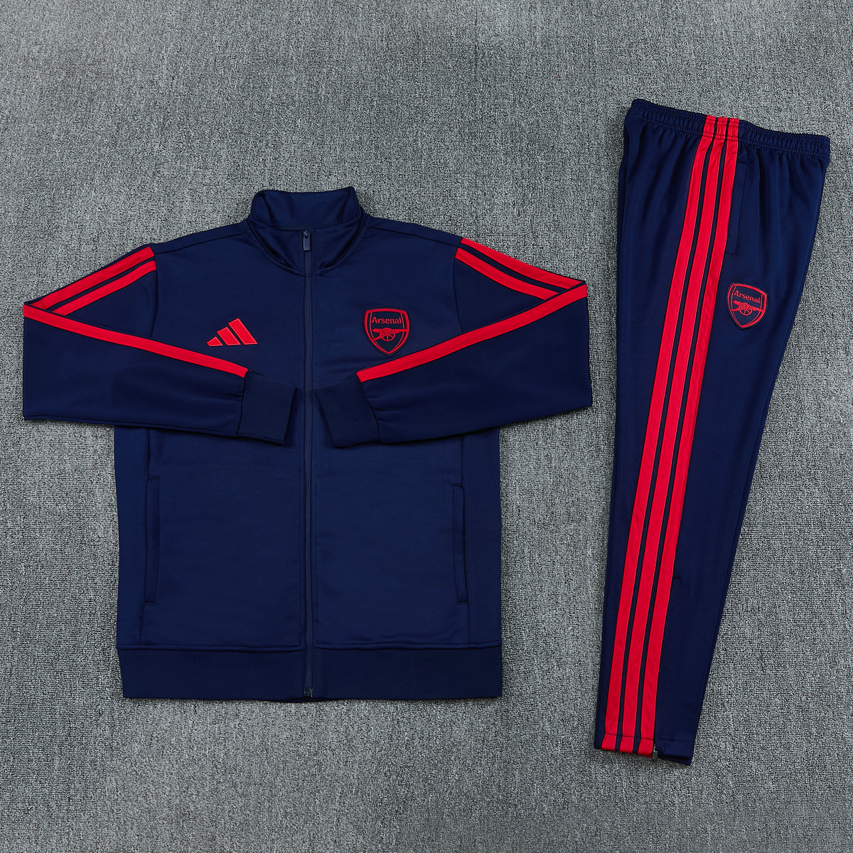 Arsenal Full-Zip Trainingspak 26/27 'Marineblauw' - VOLWASSENEN