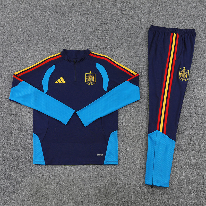 Spanje Half-Pull Trainingspak 'Marineblauw' 26/27 - KINDEREN