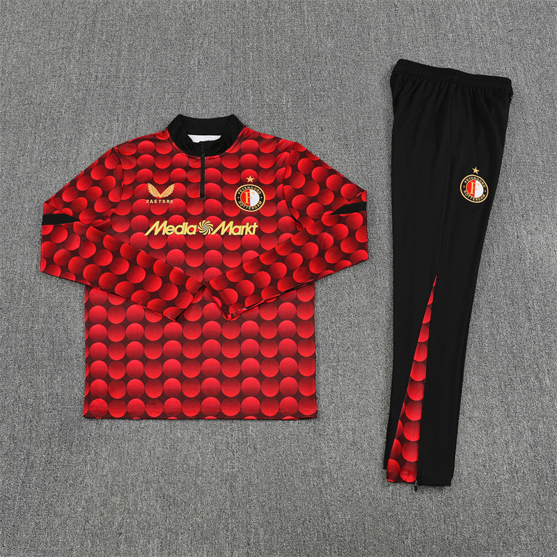 Feyenoord Half-Pull Trainingspak 'Rood' 25/26 - VOLWASSENEN