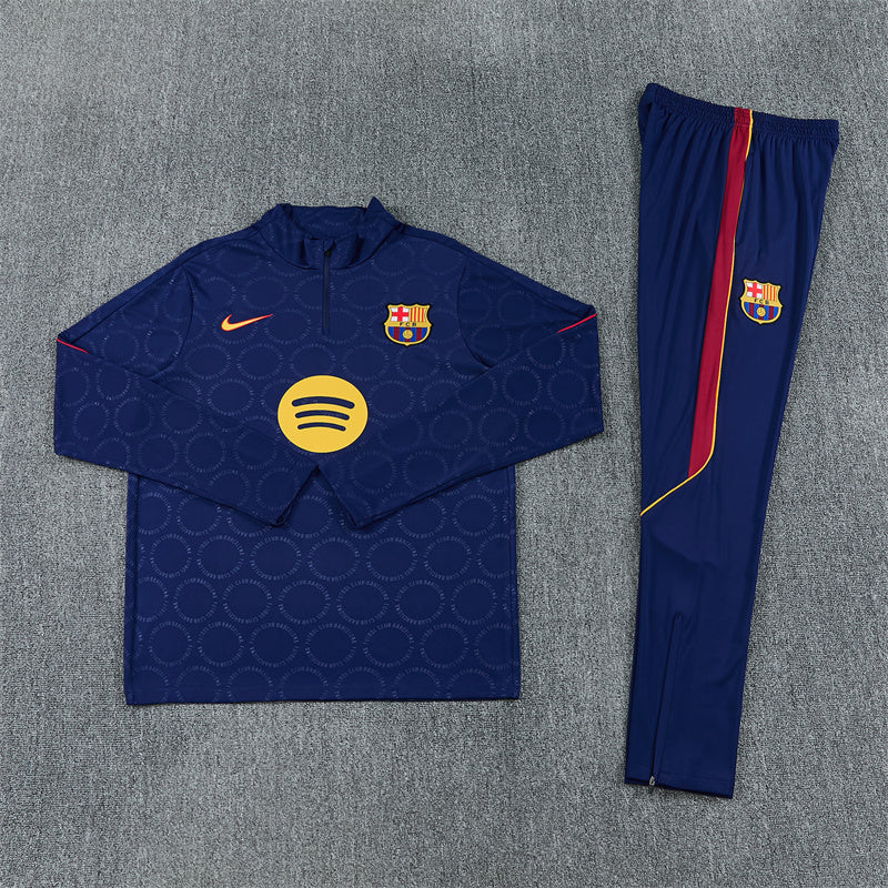 Barcelona Half-Pull Trainingspak 'Koningsblauw' 26/27 - KINDEREN
