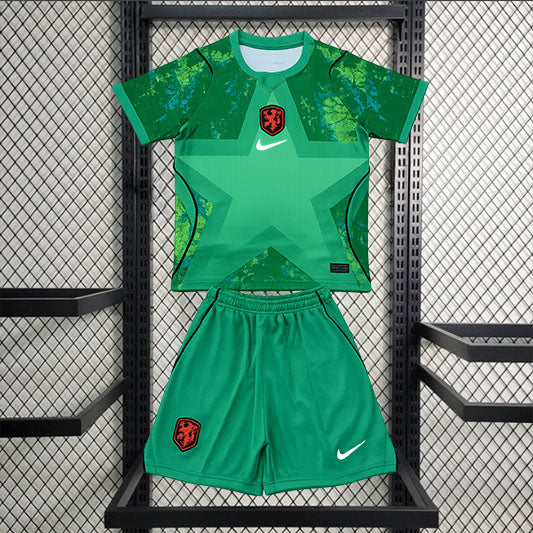 Nederland Keeper Voetbalkit 'Groen' 26/27 - KINDEREN
