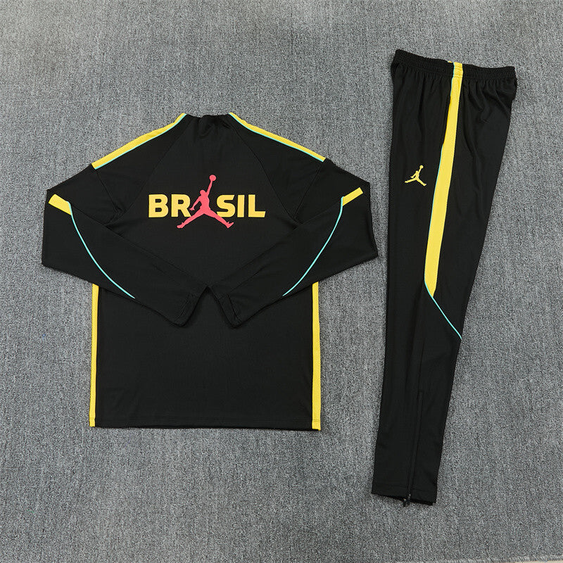 Brazilie Half-Pull Trainingspak 'Zwart-Geel' 2026 - KINDEREN