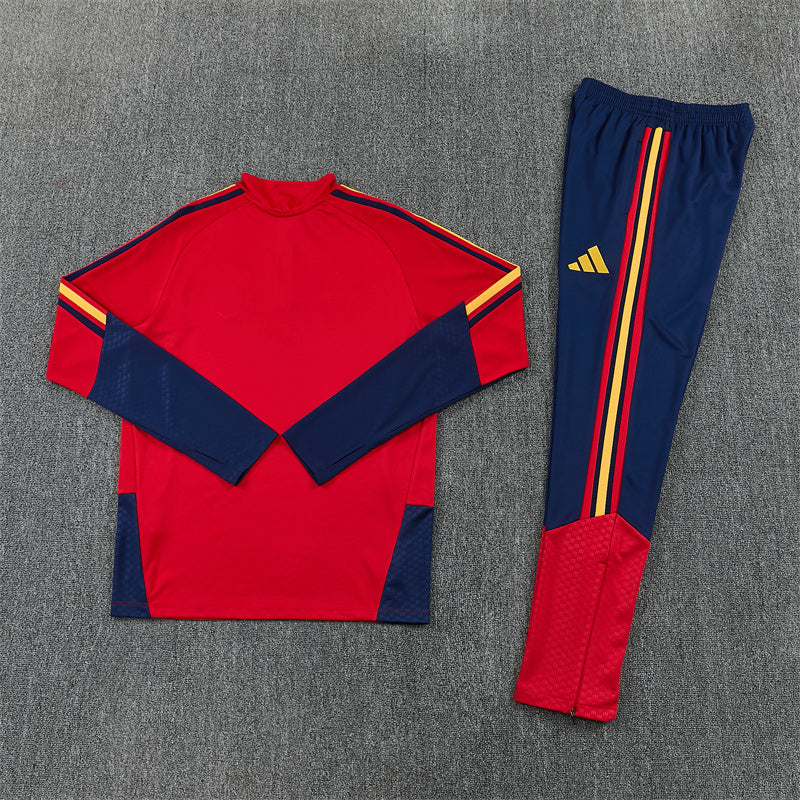 Spanje Half-Pull Trainingspak 'Rood' 26/27 - VOLWASSENEN