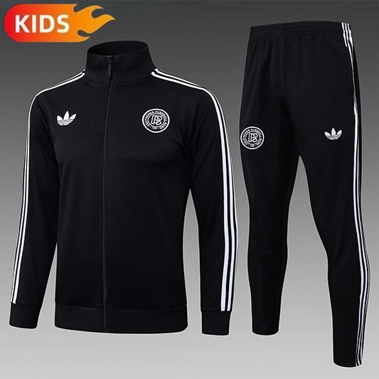 Duitsland Full-zip Trainingspak 'Zwart' 25/26 - KINDEREN