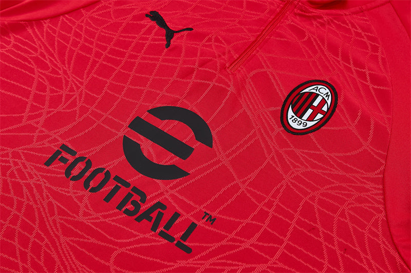 AC Milan Half-Pull Trainingspak 'Rood' 26/27 - KINDEREN