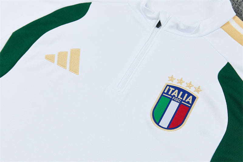 Italie Half-Pull Trainingspak 'Wit' 26/27 - VOLWASSENEN