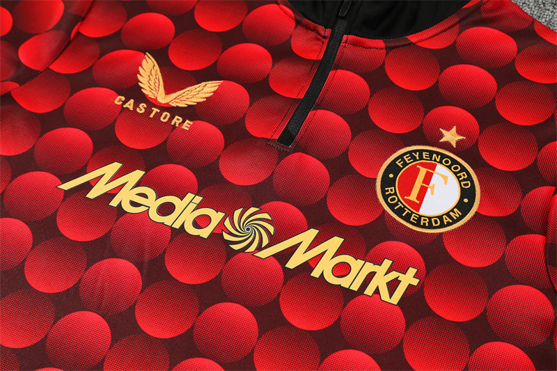Feyenoord Half-Pull Trainingspak 'Rood' 25/26 - VOLWASSENEN