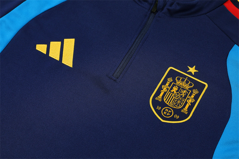 Spanje Half-Pull Trainingspak 'Marineblauw' 26/27 - KINDEREN