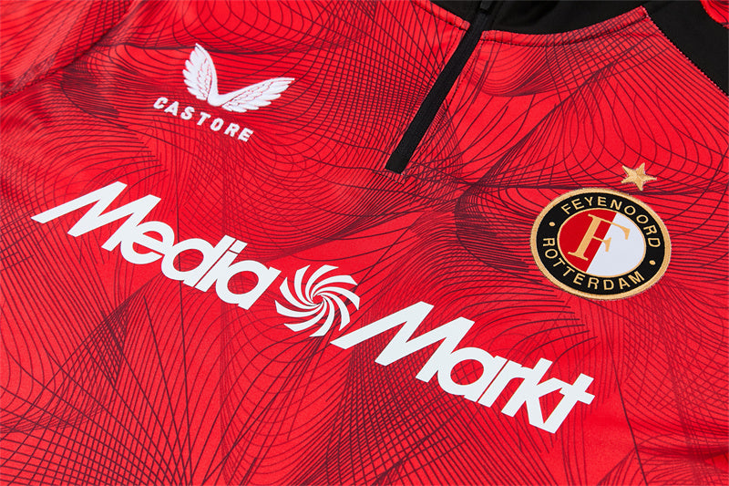 Feyenoord Half-Pull Trainingspak 'Rood' 26/27 - KINDEREN
