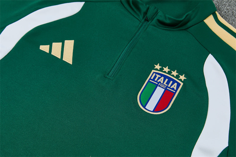 Italie Half-Pull Trainingspak 'Groen' 26/27 - KINDEREN