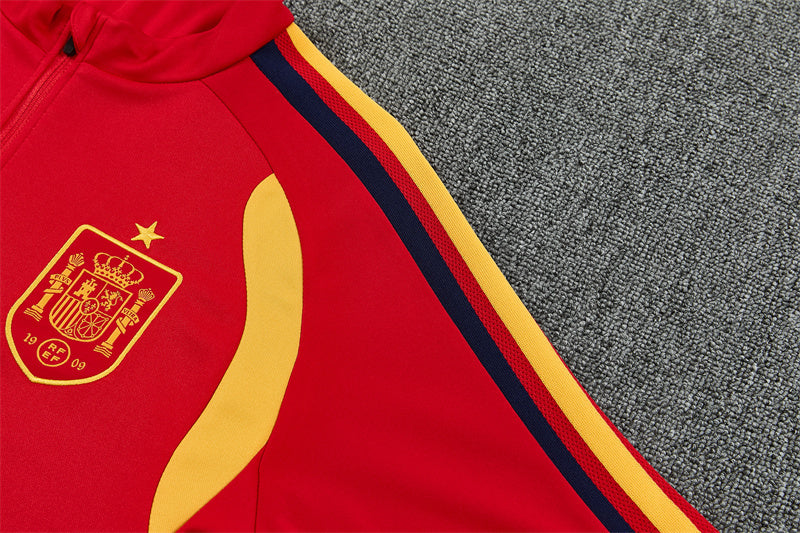 Spanje Half-Pull Trainingspak 'Rood' 26/27 - VOLWASSENEN